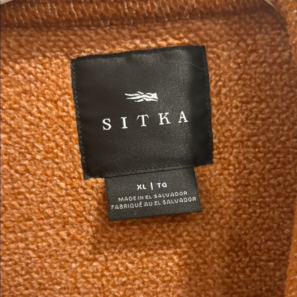Sleek Burnt Orange Men's Shirt Jacket Sitka brand - Picture 2 of 5